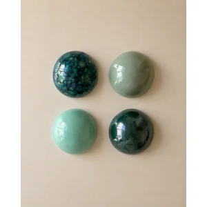 Verdigris Quartet 4'lü Seramik Duvar Objesi Seti