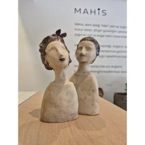 Naz & Niyaz Abstract Ceramic Figurine Set