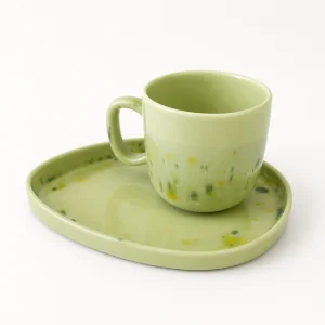 Stoneware Fincan & Tabak Seti